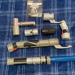 Star Wars the clone wars Hasbro ultimate Lightsaber Set - Blue, Silver, Black